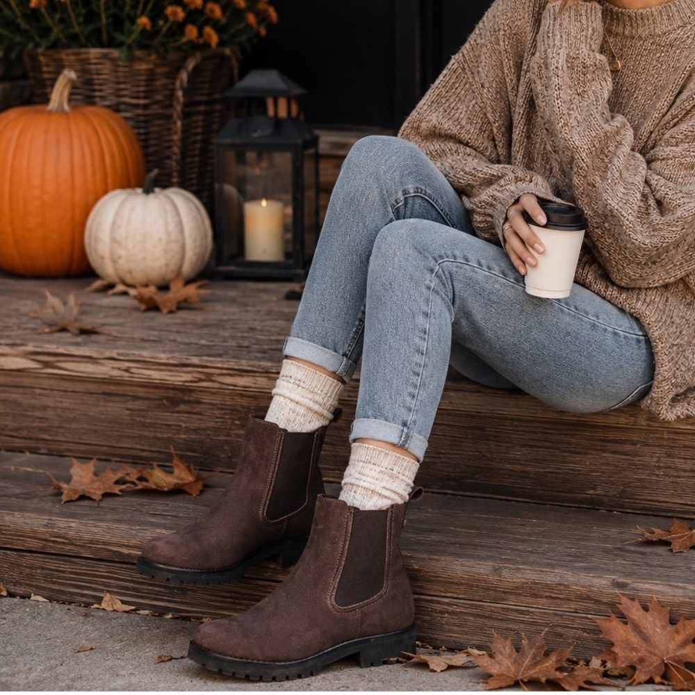 Thursday Boot Company Women's Size 9 Brown Chelsea Lug Sole Ankle Boots heritage